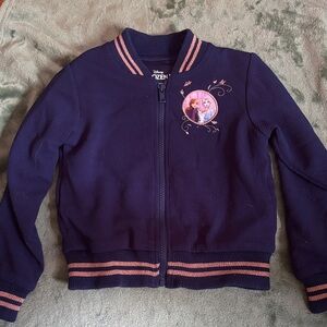 Disney Frozen Navy and Gold Varsity Jacket